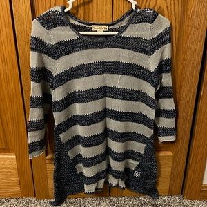 Blue and Grey Sweater